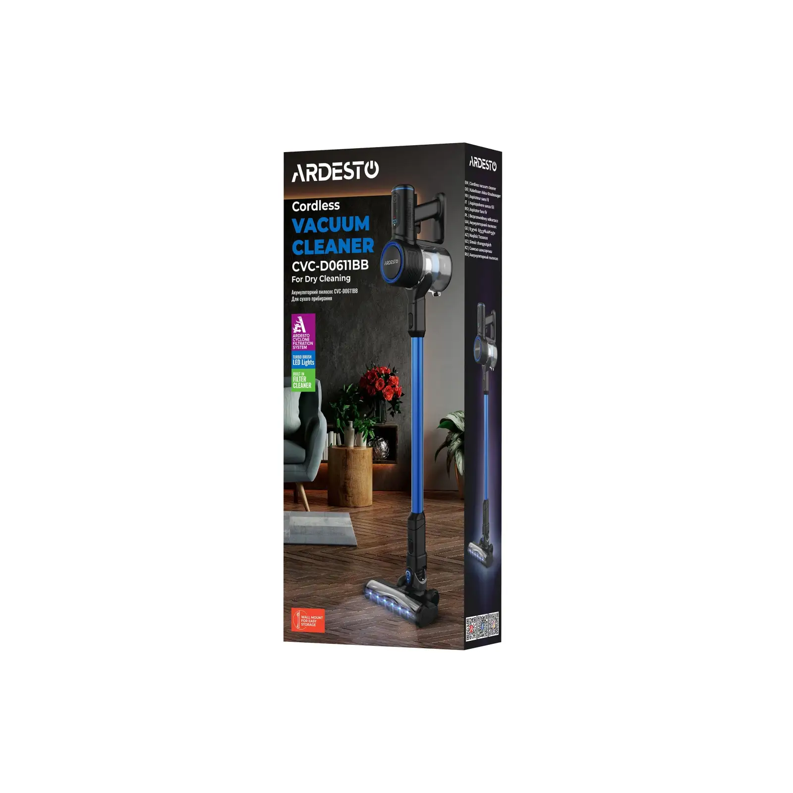 Аккумуляторный пылесос Ardesto CVC-D0611BB UA