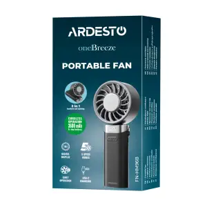 Вентилятор ручний портативний ARDESTO OneBreeze FN-HM96B UA
