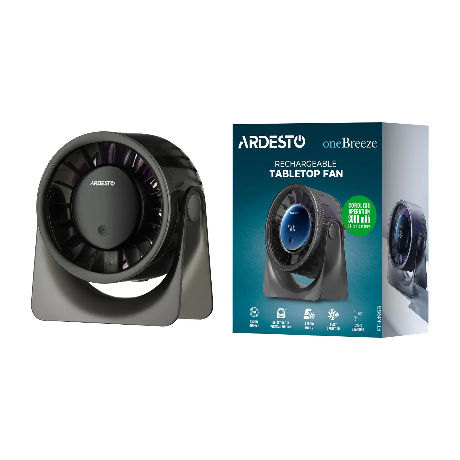 Вентилятор ARDESTO OneBreeze FT-M95B UA