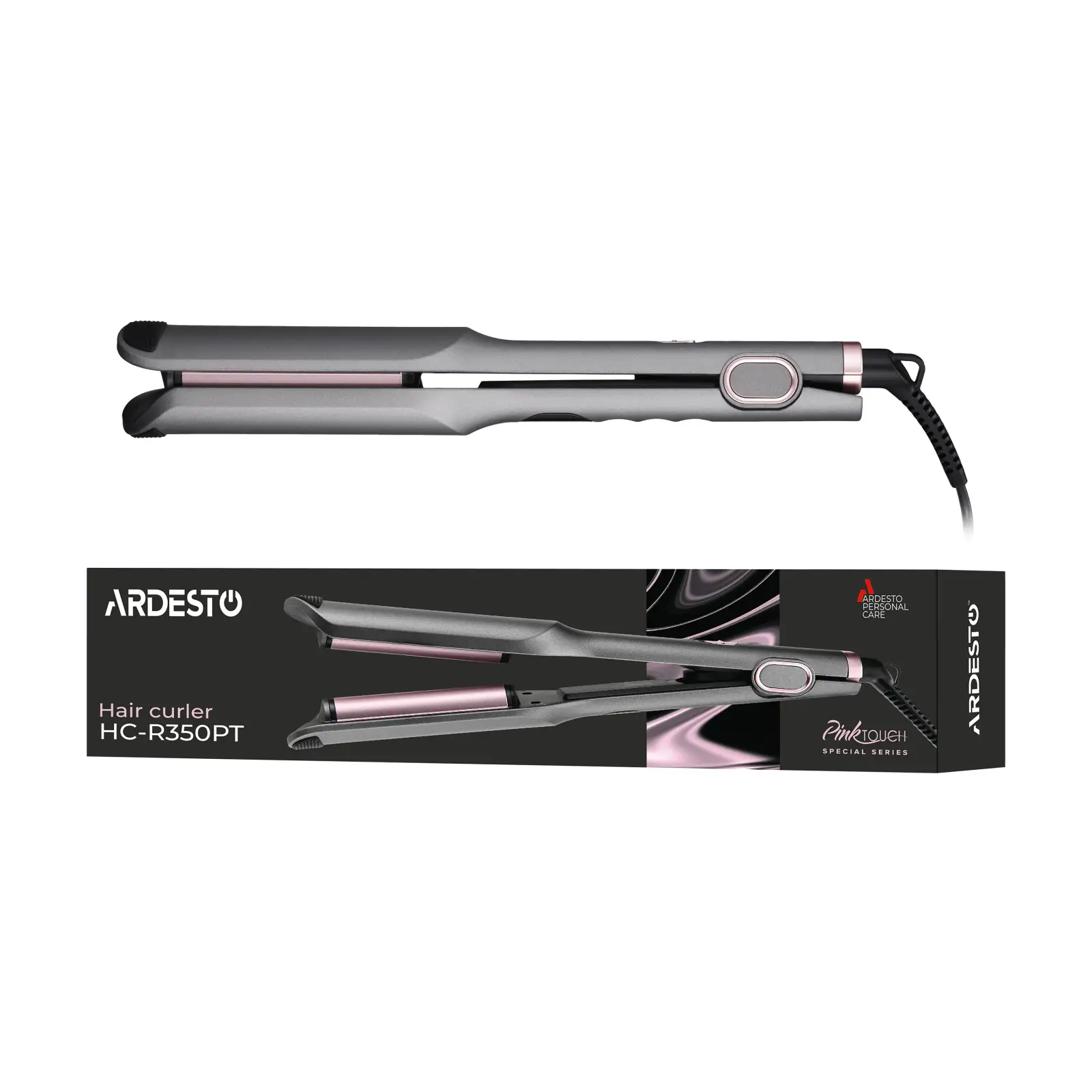 Плойка для завивки волос Ardesto Pink Touch HC-R350PT UA