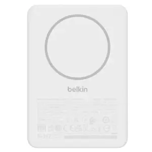 Внешний аккумулятор Belkin BoostCharge Slim Magnetic 5000mAh 15W White (BPD010HQWH) UA