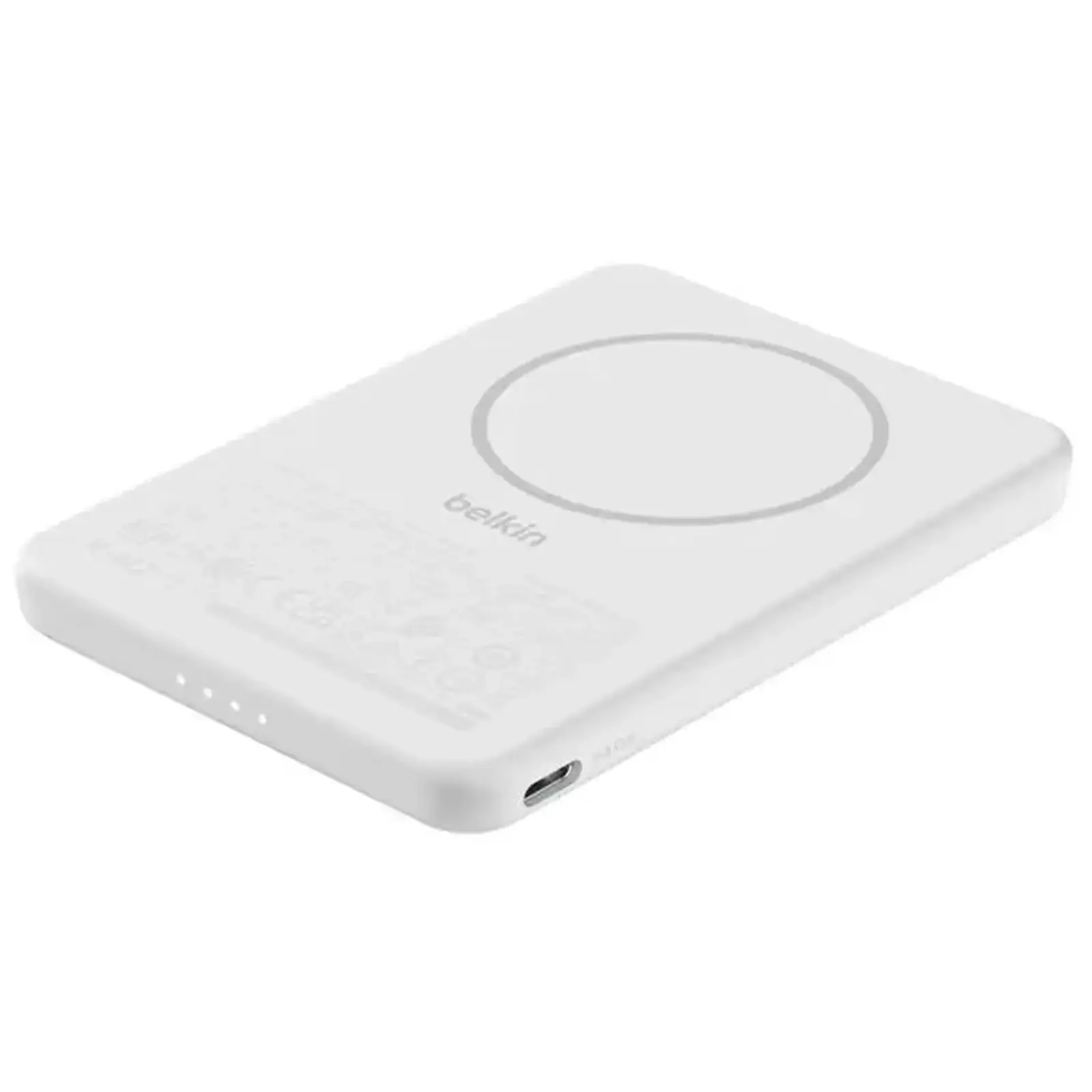 Внешний аккумулятор Belkin BoostCharge Slim Magnetic 5000mAh 15W White (BPD010HQWH) UA