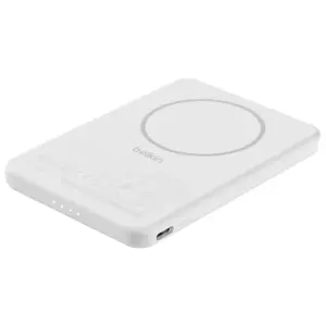 Внешний аккумулятор Belkin BoostCharge Slim Magnetic 5000mAh 15W White (BPD010HQWH) UA