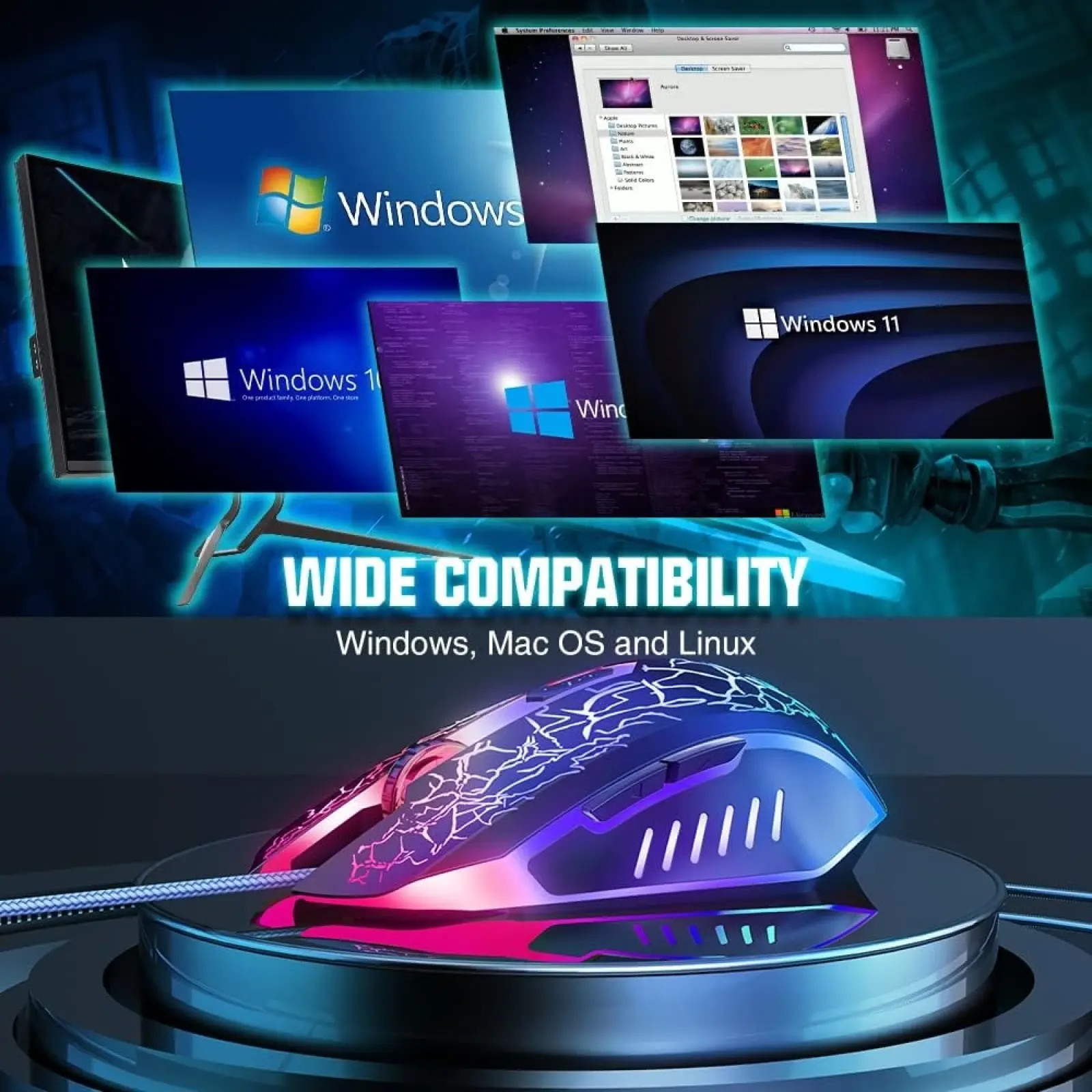 Миша BENGOO Gaming Mouse Wired 3600 DPI (BX017B)