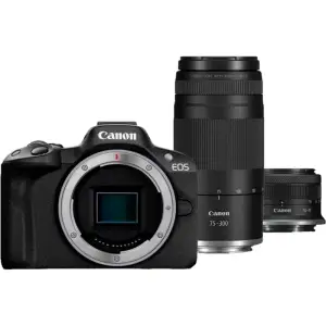Фотоапарат Canon EOS R50 + RF-S 18-45 IS STM + RF 75-300mm F4-5.6 Black (5811C150) UA
