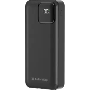 Зовнішній акумулятор ColorWay Optimal Power 20000mAh Black (CW-PB200LPB5BK-PDD) UA