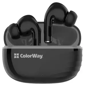 Bluetooth-гарнітура СolorWay Slim TWS-5 Earbuds Black (CW-TWS5BK) UA