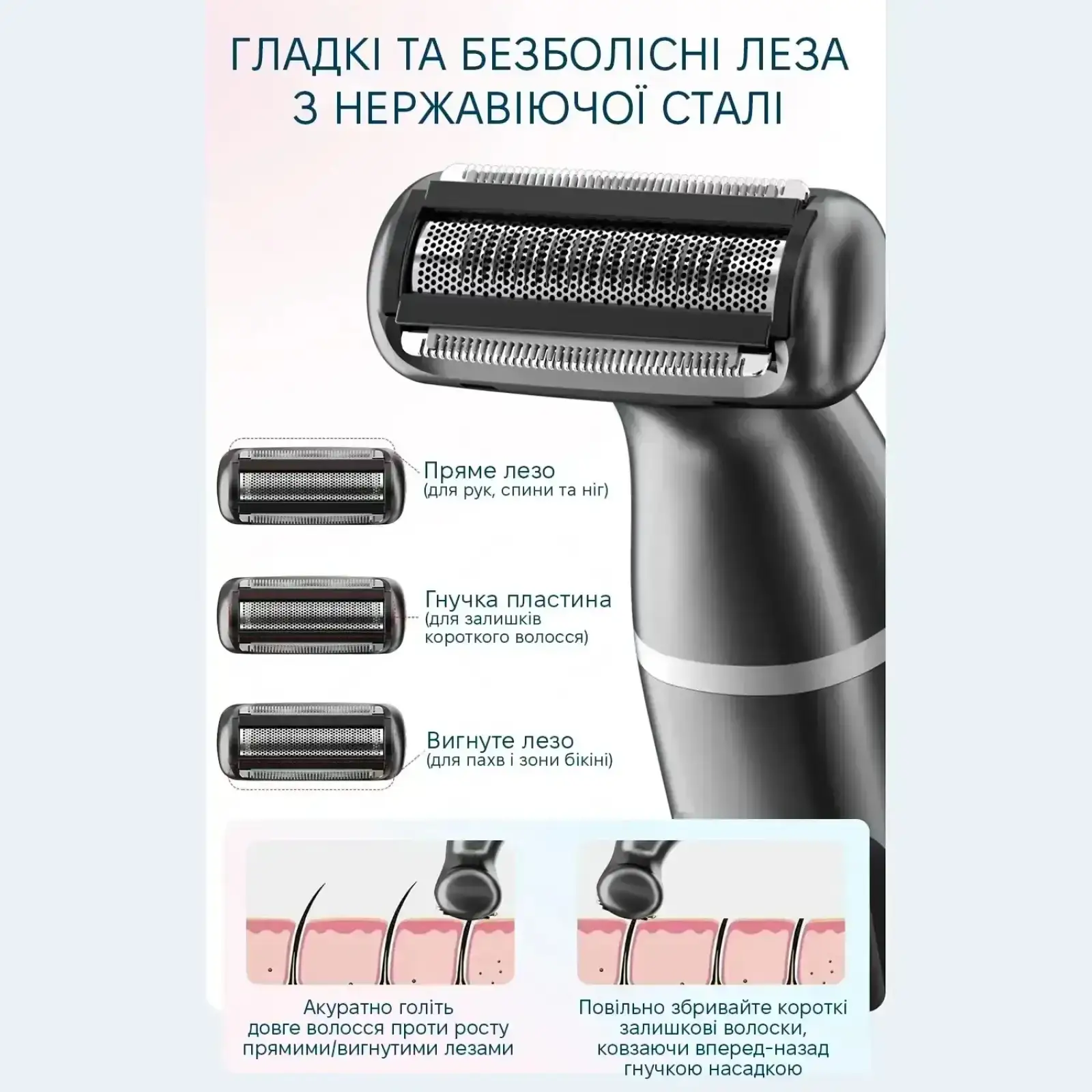 Тример для тіла Enchen A1 Grey UA