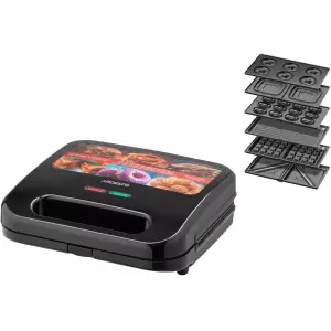 Мультимейкер (бутербродница-вафельница-гриль-орешница-аппарат для пончиков-печень) Ardesto SM-H600B UA