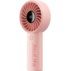 Колір: Рожевий - Вентилятор портативний Jisulife Handheld Fan Life 4 (3600mAh) Pink EU