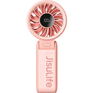 Колір: Рожевий - Вентилятор портативний Jisulife Handheld Fan Life 7 (3600mAh) Pink EU