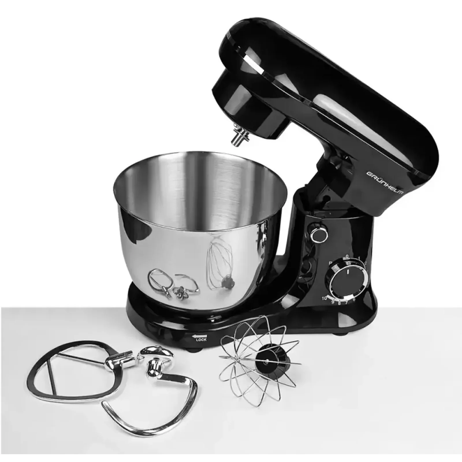 Кухонная машина Grunhelm GKM0015B Black UA