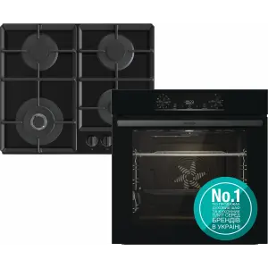 Духова шафа + варильна поверхня газова Gorenje BO6735E05B + GTW641EB UA