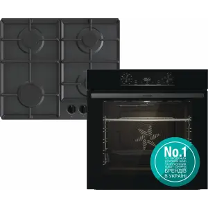 Духовой шкаф + варочная поверхность газовая Gorenje BO6735E02BK + G641EB UA