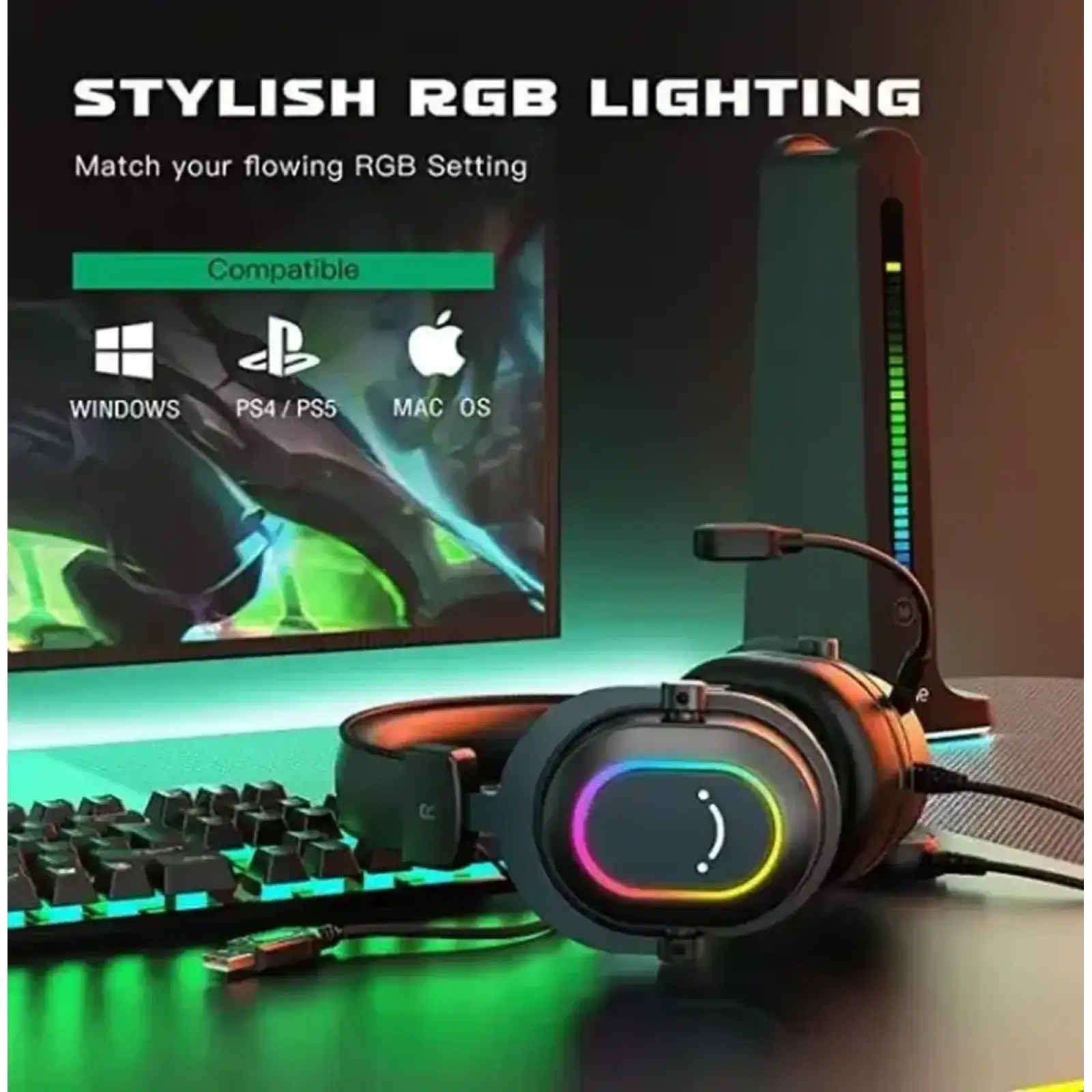 Гарнитура Fifine RGB H6 Black UA