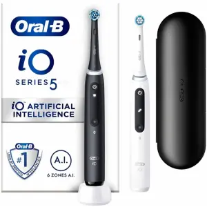 Зубна електрощітка Oral-B iO Series 5 Duo Matt Black/Quite White (iOG5d.2J6.2K)
