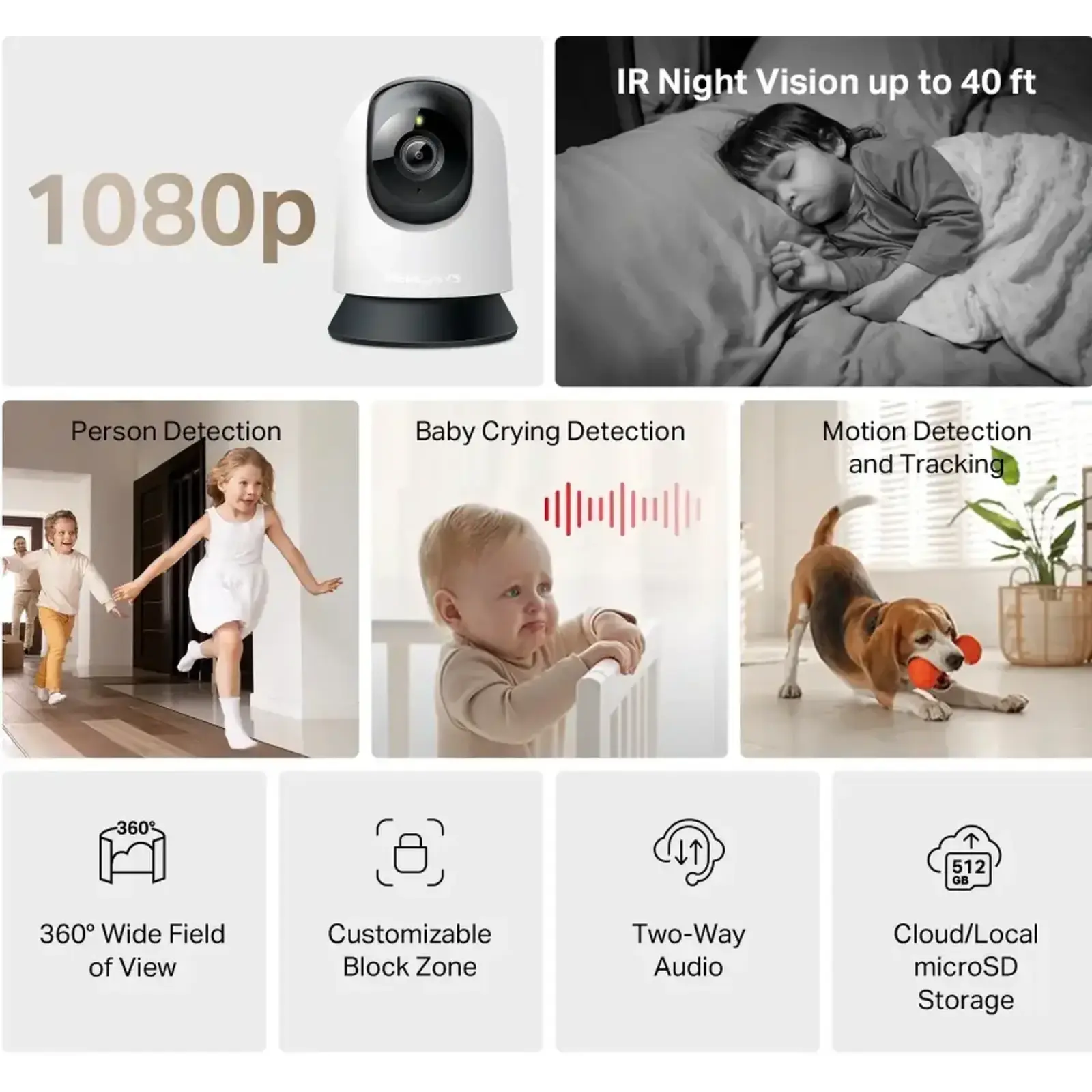 IP-камера Mercusys MC200 FHD N300 UA