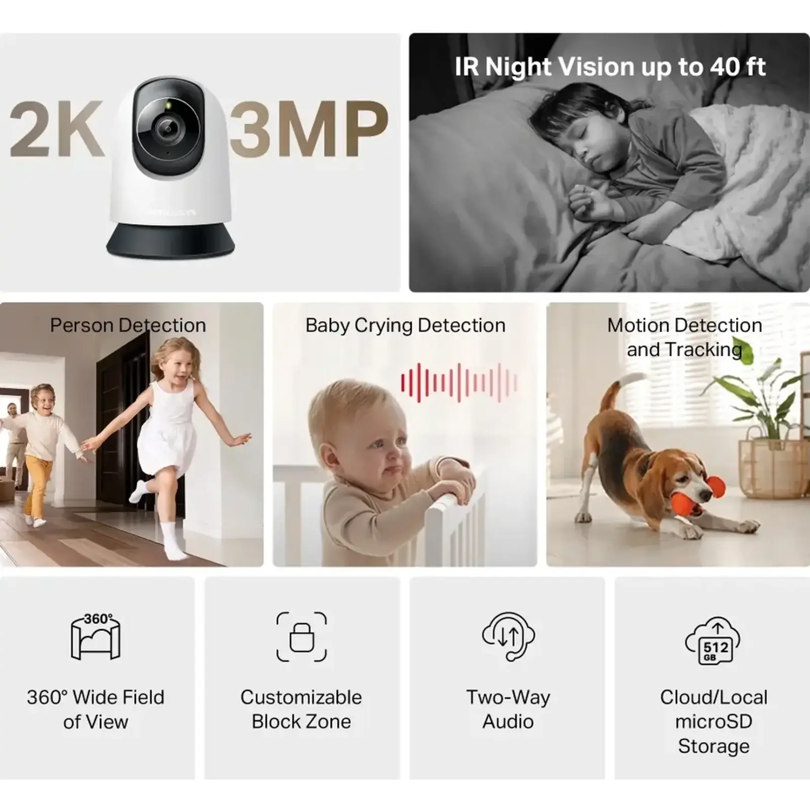 IP-камера Mercusys MC210 3MP N300 UA