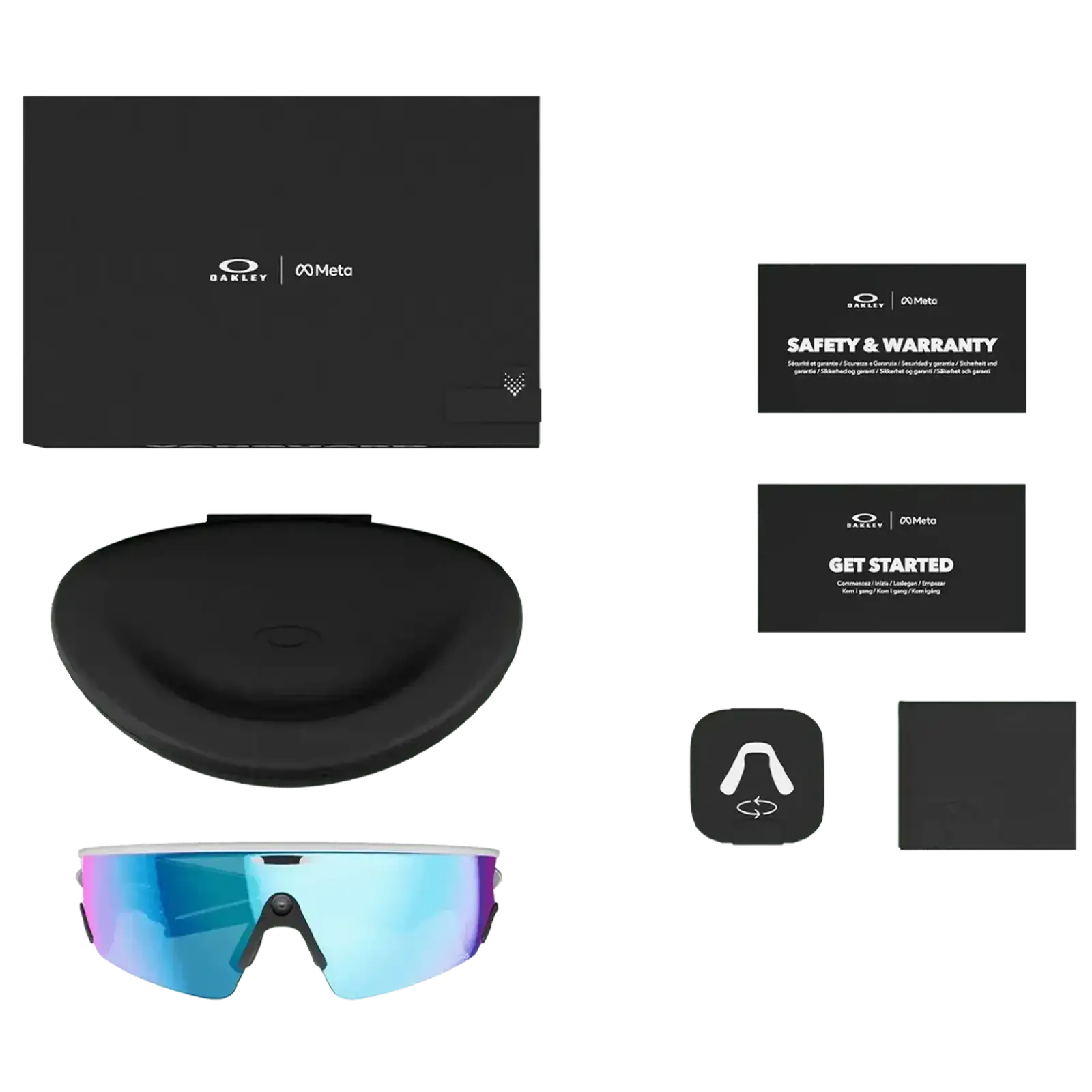 Смарт-окуляри Oakley Meta Vanguard Prizm Sapphire Lenses / White Frame (OW8001-0652)