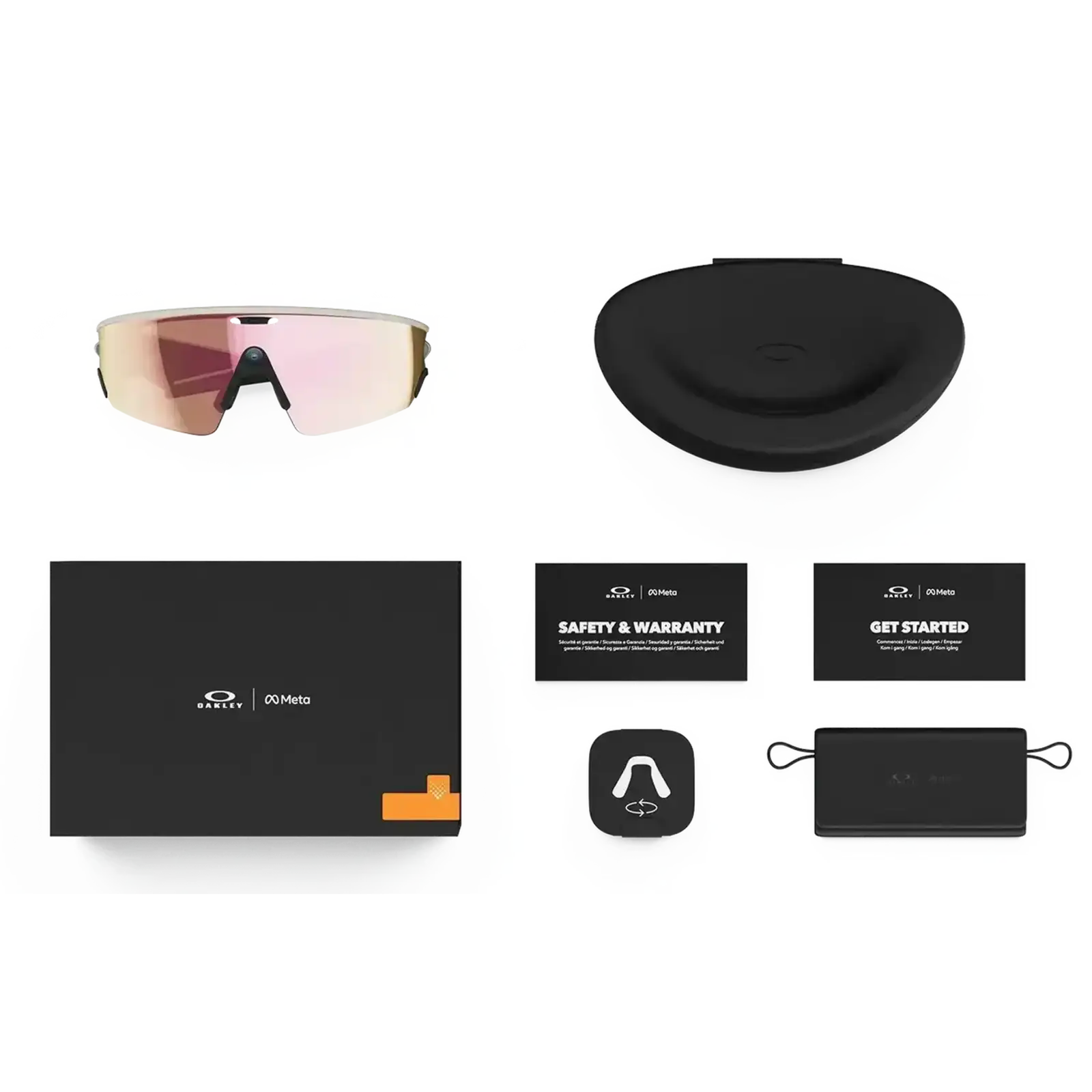 Смарт-окуляри Oakley Meta Vanguard / White Frame with Prizm Rose Gold Lenses (OW8001-0852)