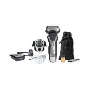 Електробритва Panasonic сіткова, 10000 об/хв, бритв.головок-3, Li-Ion, сух.+волог., тример, срібно-чорний, ES-RT77-S520 UA