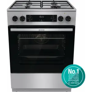 Плита комбинированная GORENJE GKS6C70XJ (FM6A4D-JPJDB) UA