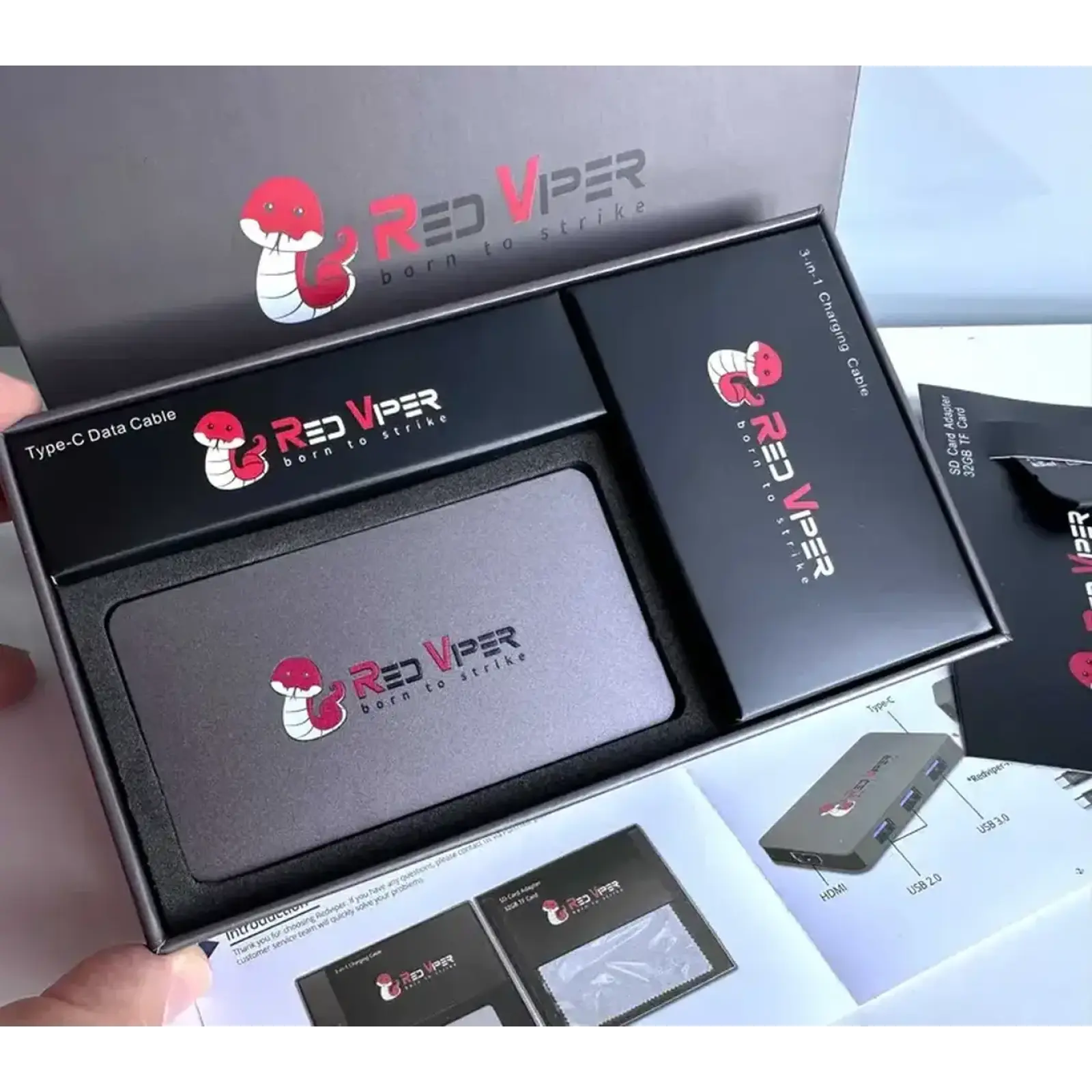 Док-станция Red Viper H3A SSD 256GB + TF32GB