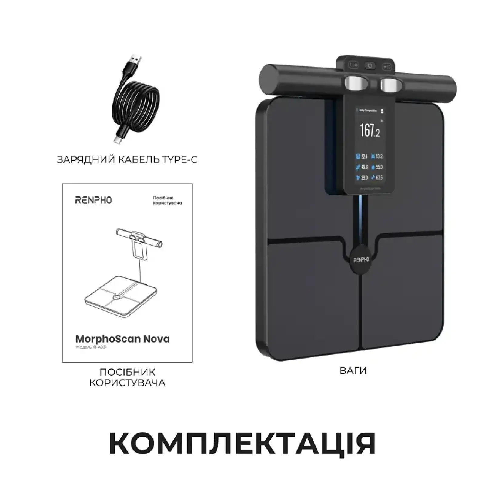 Весы напольные RENPHO MorphoScan Nova Body Composition Scale (R-MSC04) UA