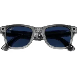 Смарт-очки Ray-Ban Meta Wayfarer Gen 2 Standard Shiny Transparent Grey Frame/Clear Sapphire Lenses (RW4012 6840MF 53-22)