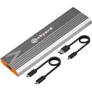 SSD зовнішній Skyerd M.2 NVMe PCIe 128GB Aluminum Portable External
