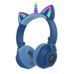 Навушники Unicorn Stereo Bluetooth STN-27 LED Blue EU