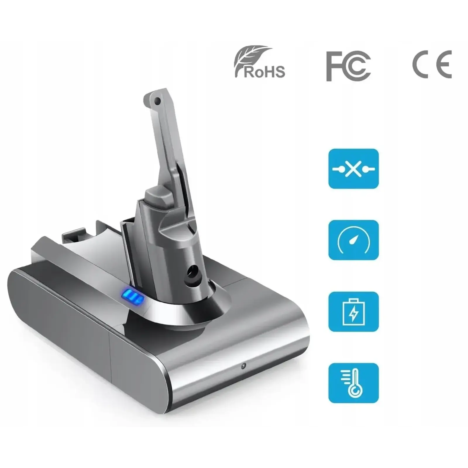 Акумулятор Tophinon 21.6V 4500mAh Li-ion для Dyson V8/SV10