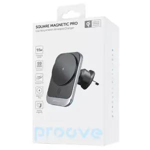 Автодержатель Proove Square Magnetic Pro 15W (WHSP15010004)