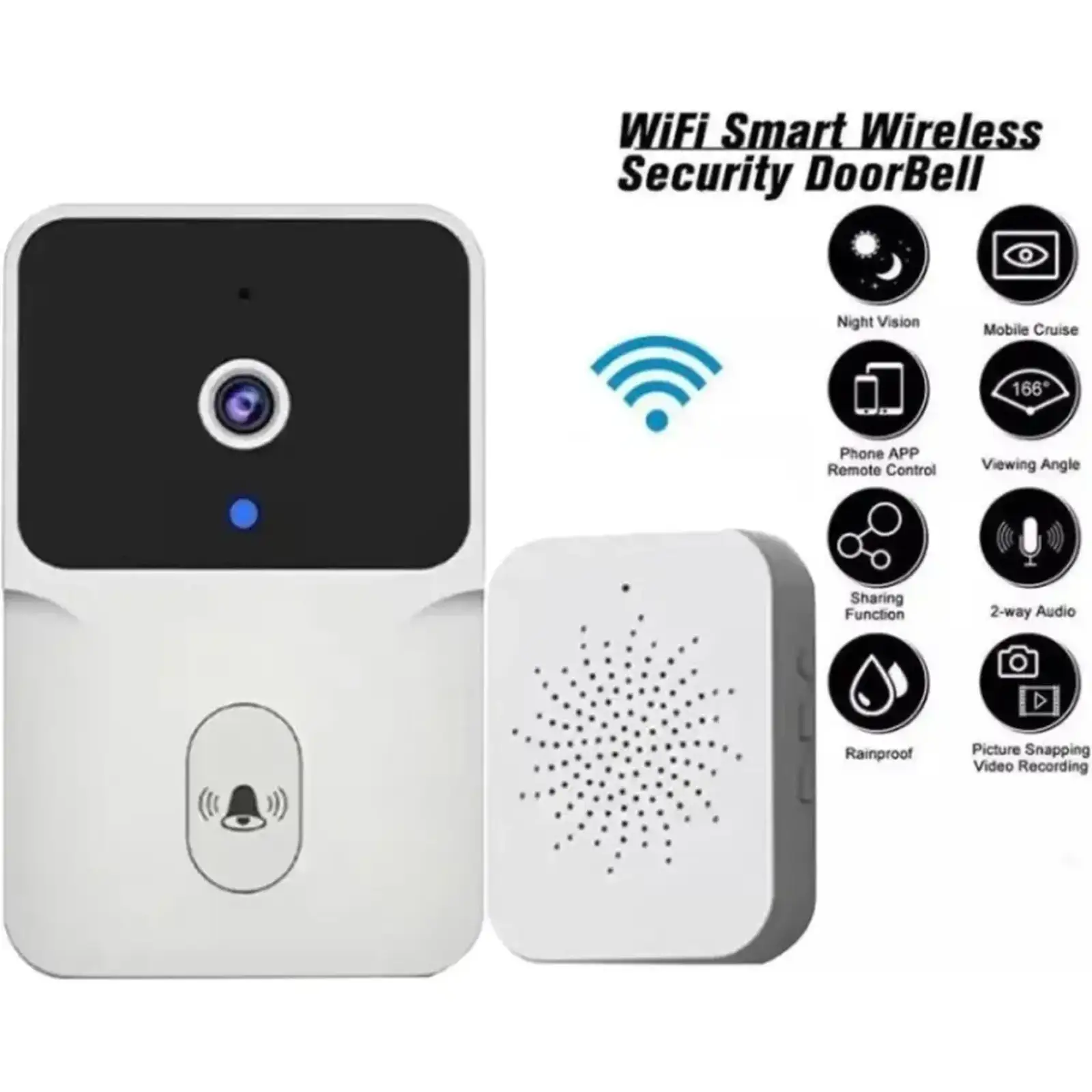 Умный видеозвонок Xingmos WIFI Doorbell X10PRO White EU