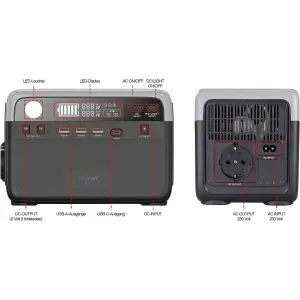 Зарядна станція Revolt Powerstation Solar-Generator 230Wh, 230 V, 300 W (ZX-3735-675)