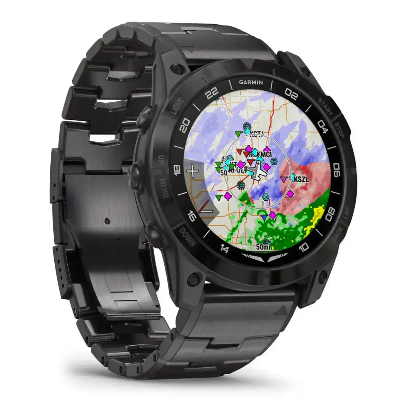 Смарт-годинник Garmin D2 Mach 1 Pro with Vented Titanium Bracelet (010-02804-80/81)