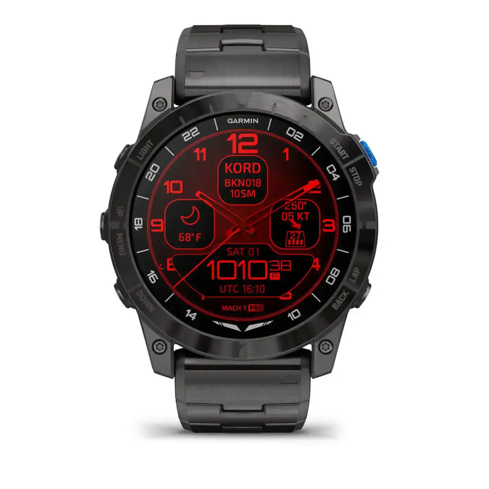 Смарт-годинник Garmin D2 Mach 1 Pro with Vented Titanium Bracelet (010-02804-80/81)