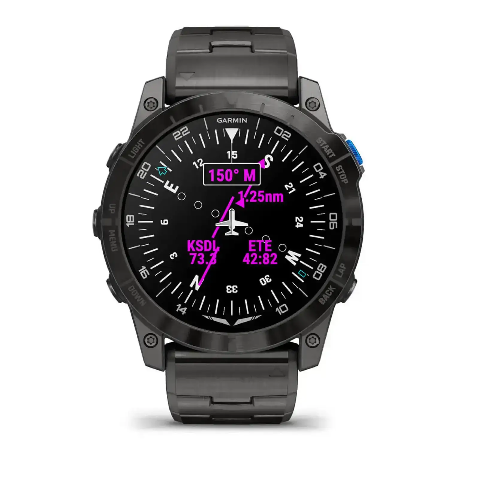 Смарт-годинник Garmin D2 Mach 1 Pro with Vented Titanium Bracelet (010-02804-80/81)