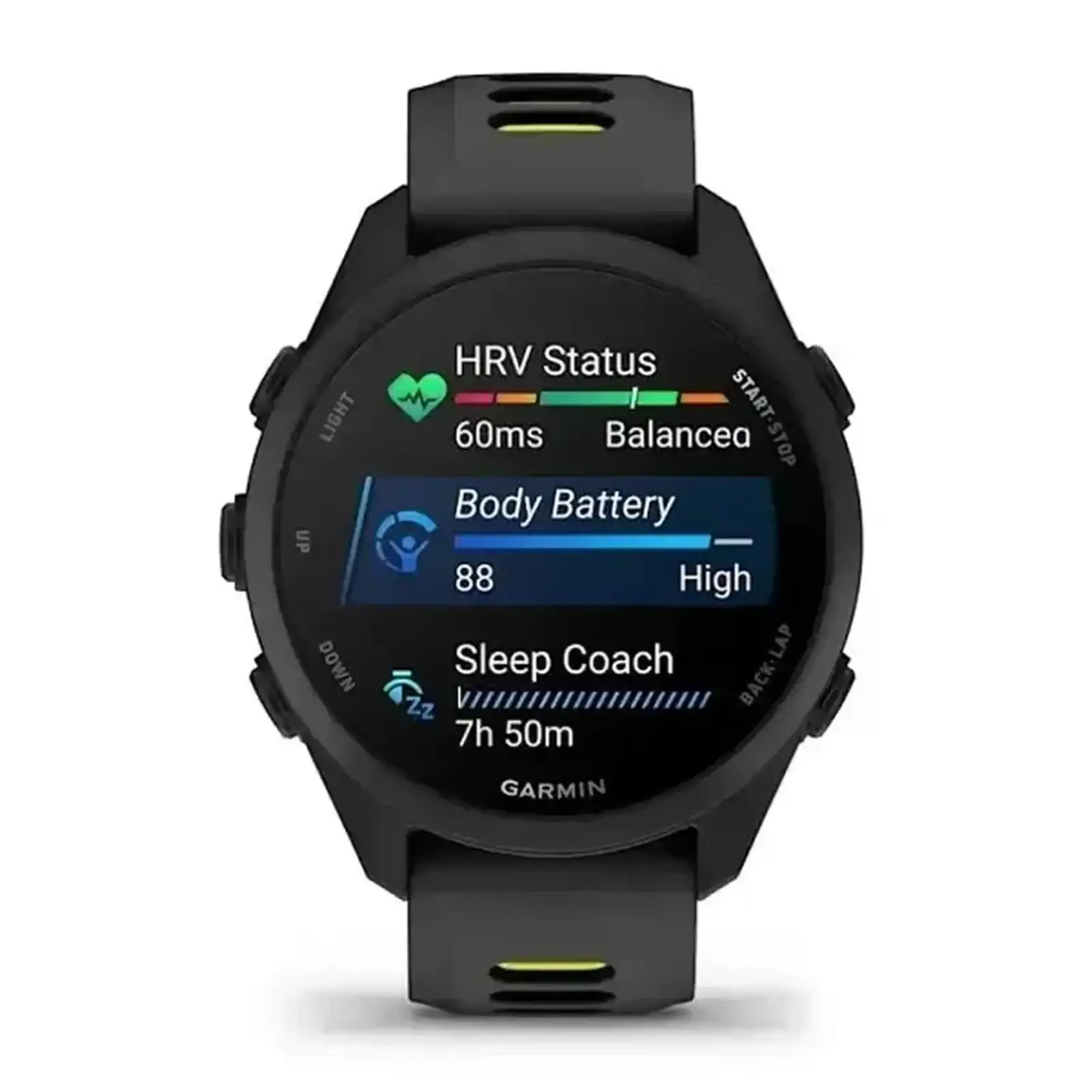 Смарт-годинник Garmin Forerunner 170 Music Black with Black/Amp Yellow Band (010-03920-10)