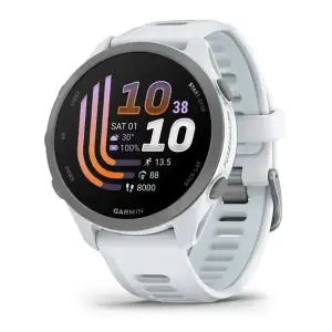 Смарт-годинник Garmin Forerunner 170 Music Whitestone with Whitestone/Cloud Blue Band (010-03920-11)