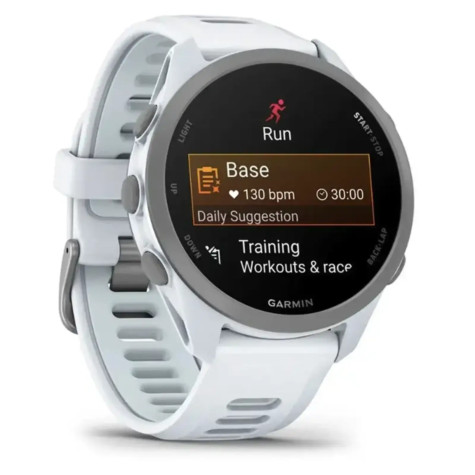 Смарт-годинник Garmin Forerunner 170 Music Whitestone with Whitestone/Cloud Blue Band (010-03920-11)