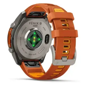 Смарт-годинник Garmin Fenix 9 Pro 47mm Titanium with Autumn Orange/Spark Orange Silicone Band (010-04336-05/06)