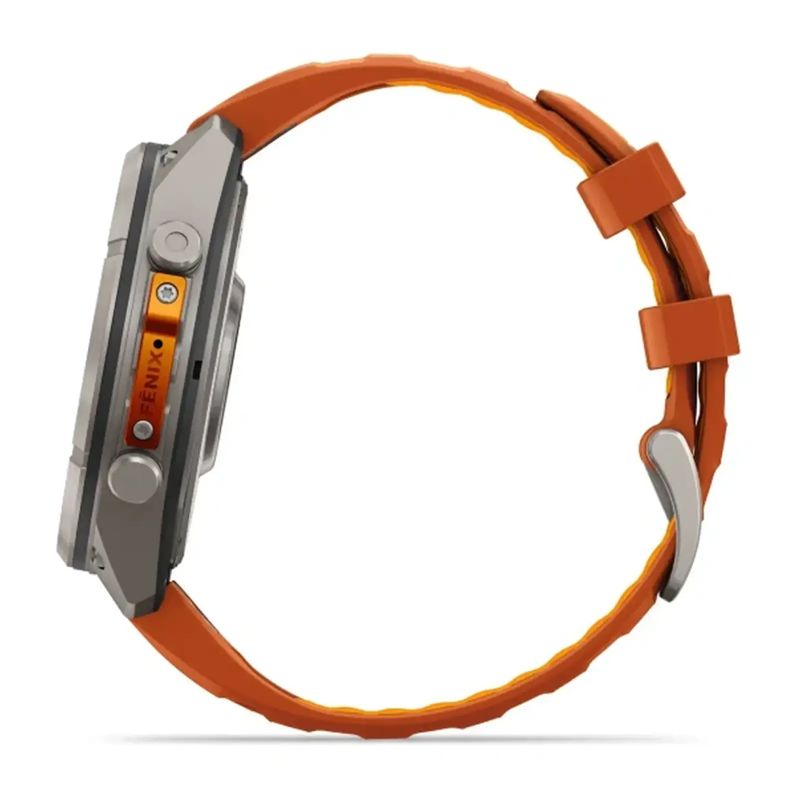 Смарт-годинник Garmin Fenix 9 Pro 47mm Titanium with Autumn Orange/Spark Orange Silicone Band (010-04336-05/06)