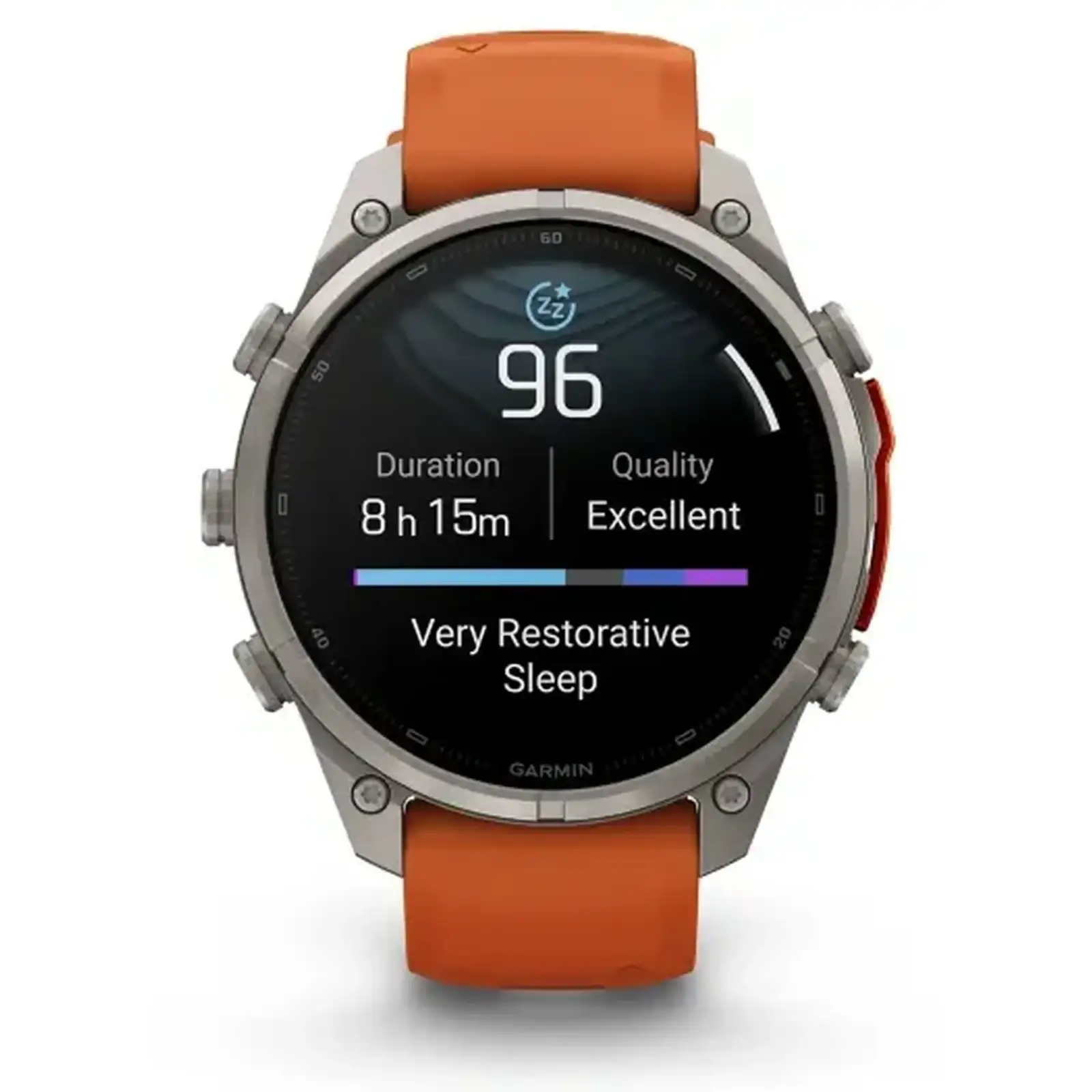 Смарт-годинник Garmin Fenix 9 Pro 47mm Titanium with Autumn Orange/Spark Orange Silicone Band (010-04336-05/06)