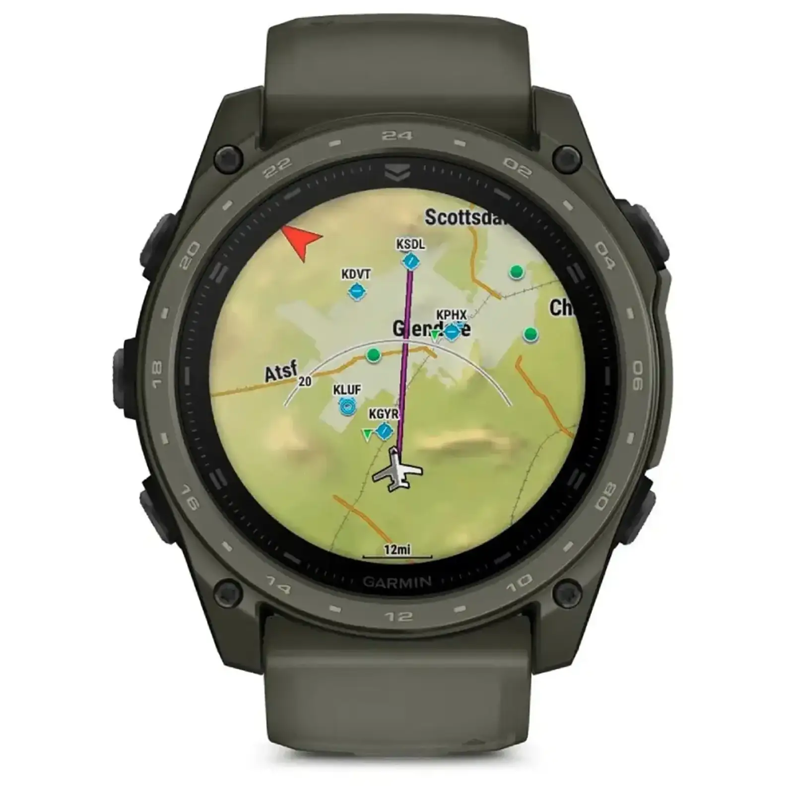 Смарт-годинник Garmin Tactix 8 51mm AMOLED Cerakote Olive w. Applied Ballistics Ultralight (010-04553-11/10)