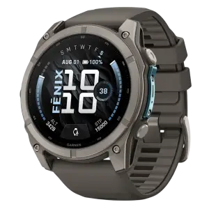 Смарт-годинник Garmin Fenix 9 51mm Titanium with Pebble Gray Silicone Band (010-04763-00/01)