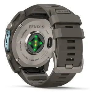 Смарт-годинник Garmin Fenix 9 51mm Titanium with Pebble Gray Silicone Band (010-04763-00/01)