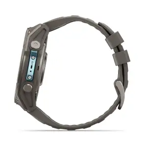Смарт-годинник Garmin Fenix 9 51mm Titanium with Pebble Gray Silicone Band (010-04763-00/01)