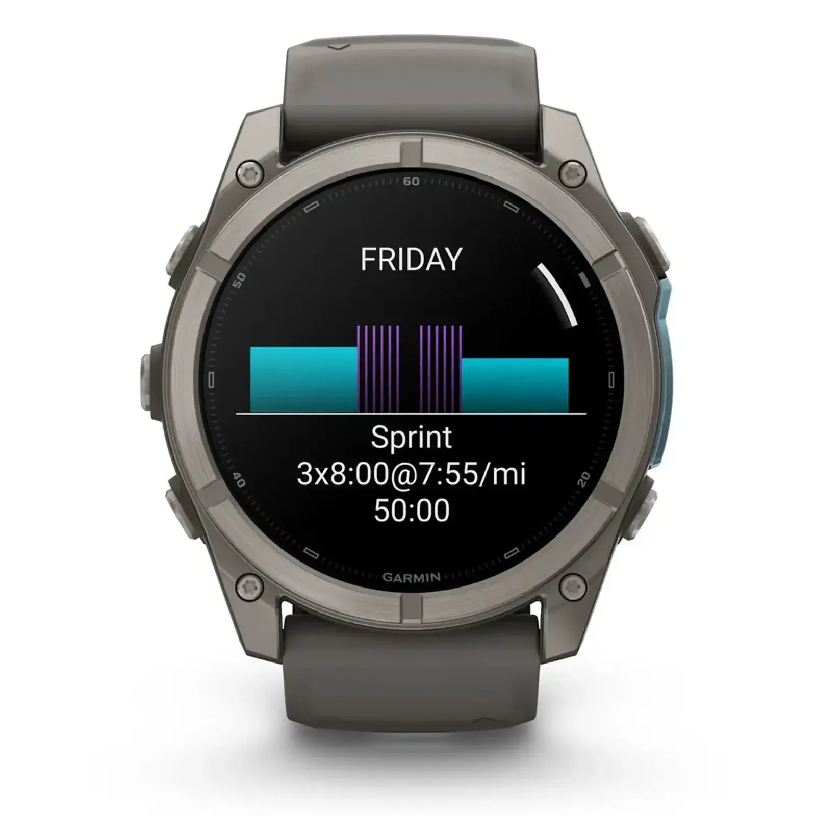 Смарт-годинник Garmin Fenix 9 51mm Titanium with Pebble Gray Silicone Band (010-04763-00/01)