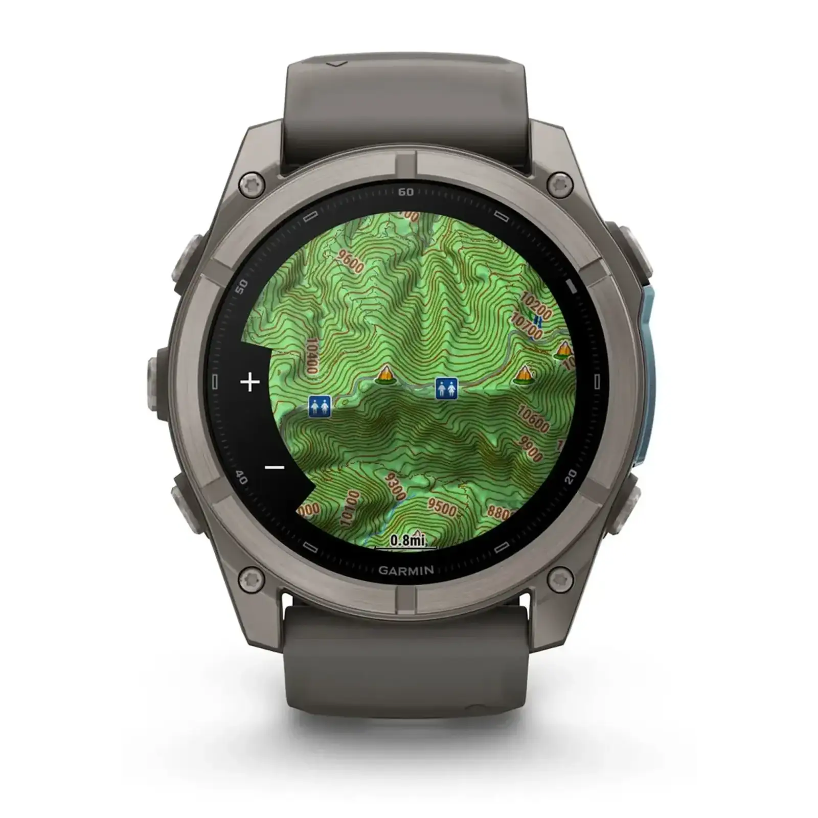 Смарт-годинник Garmin Fenix 9 51mm Titanium with Pebble Gray Silicone Band (010-04763-00/01)